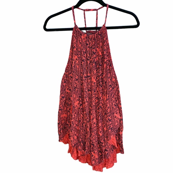 Free People Tops - FREE PEOPLE Braided Strap Flowy Boho Tank
